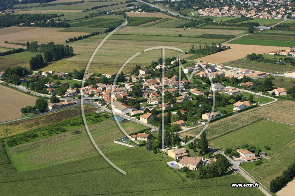 Photo arienne de Saint Marcel les Valence (les Petits Eynards)