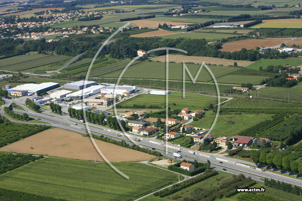 Photo arienne de Saint Marcel les Valence (Mathias)