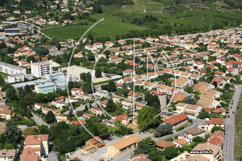 Photo arienne de Saint Peray