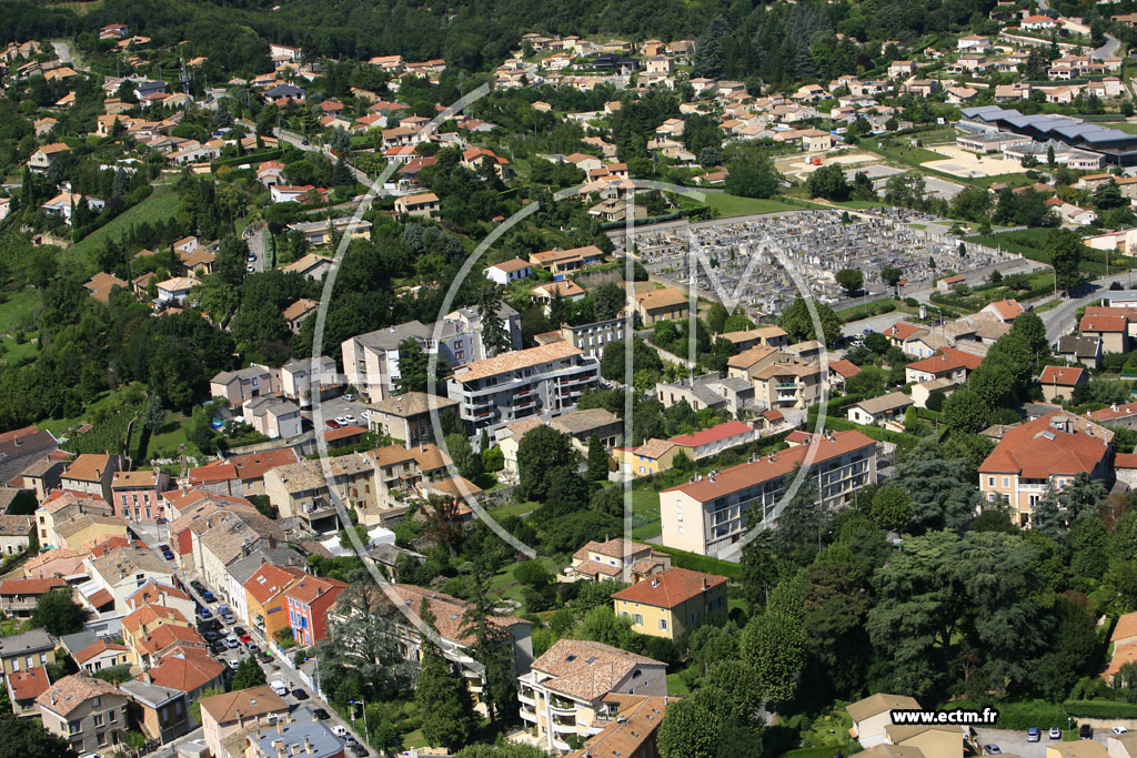 Photo arienne de Saint Peray