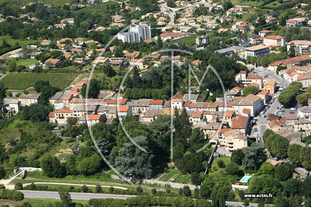 Photo arienne de Saint Peray