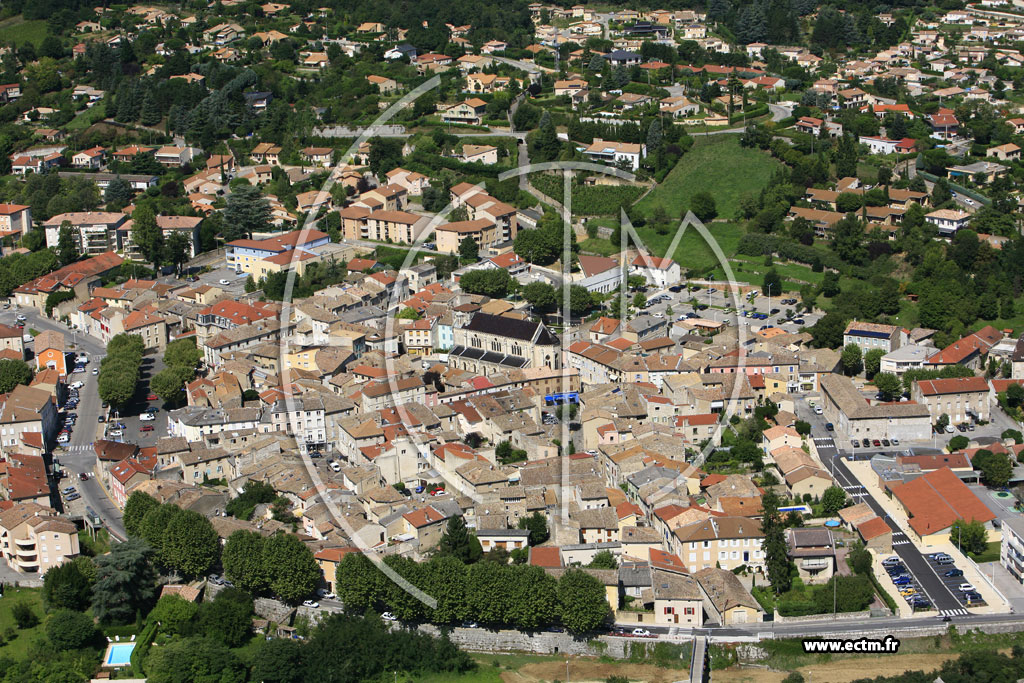 Photo arienne de Saint Peray