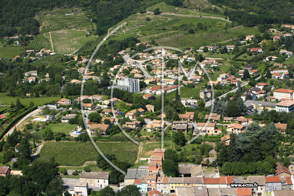 Photo arienne de Saint Peray