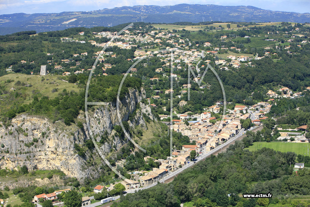 Photo arienne de Soyons