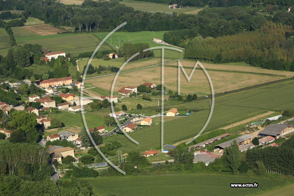 Photo arienne de Charmes sur l'Herbasse