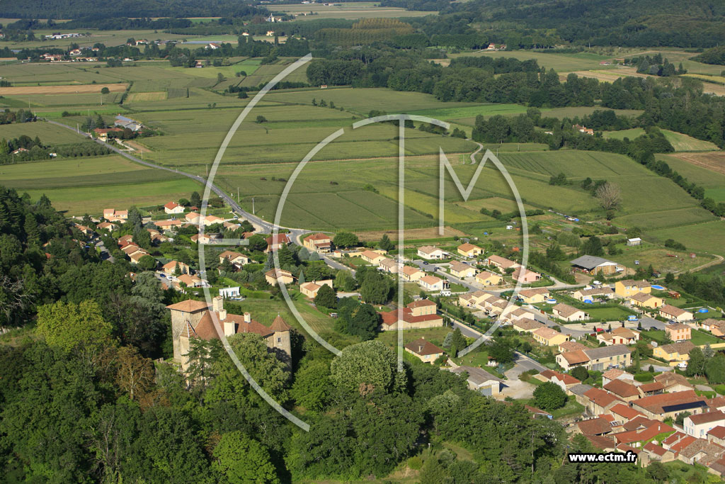 Photo arienne de Charmes sur l'Herbasse