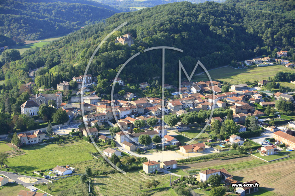 Photo arienne de Charmes sur l'Herbasse