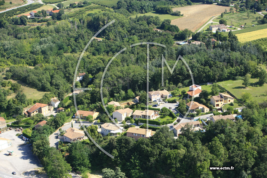Photo arienne de Chteauneuf sur Isere