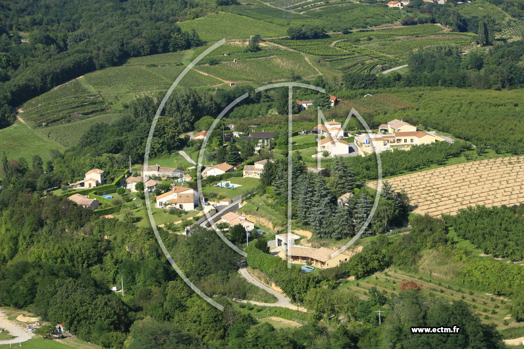 Photo arienne de Crozes Hermitage