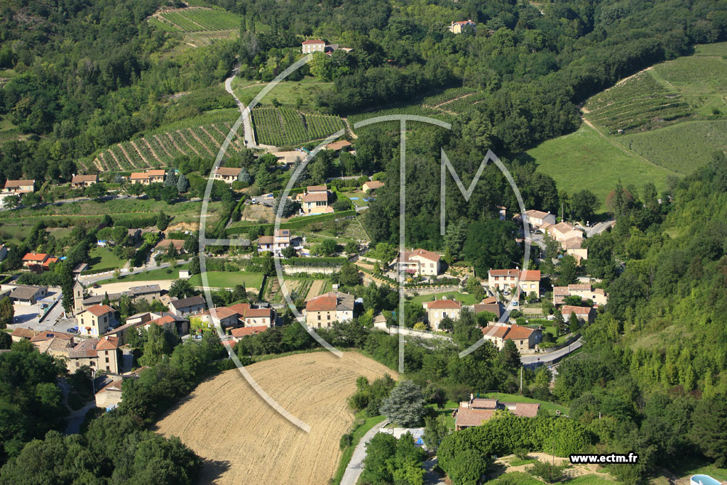 Photo arienne de Crozes Hermitage