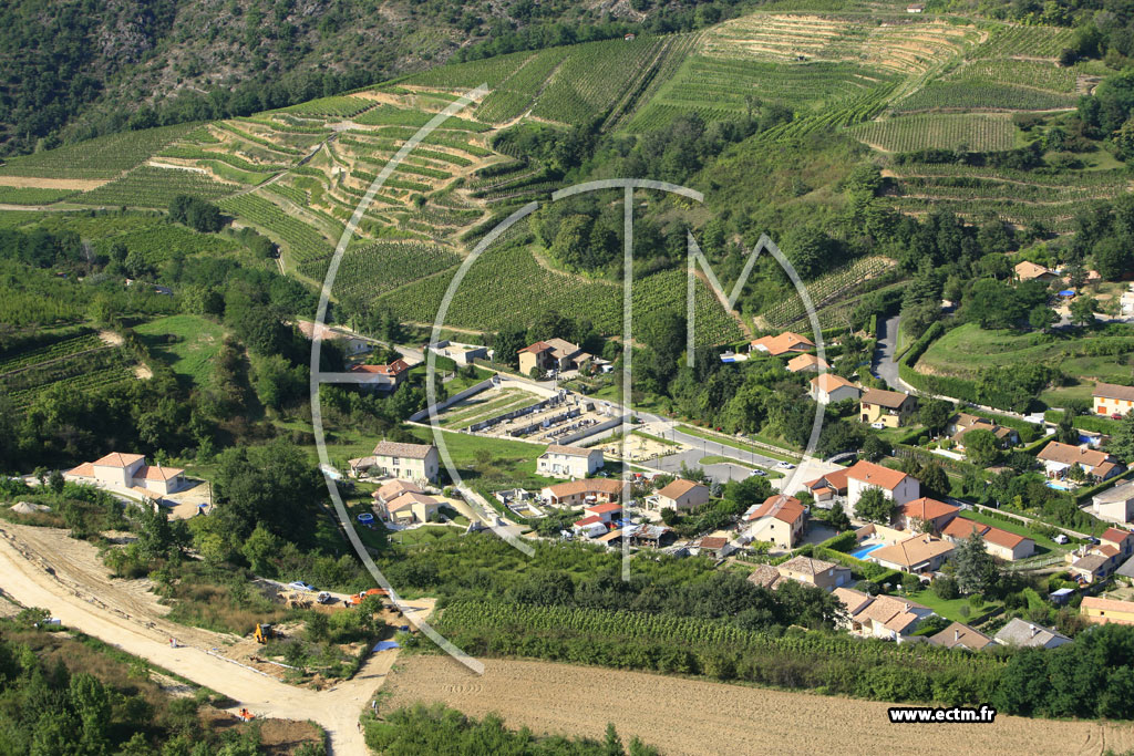 Photo arienne de Crozes Hermitage