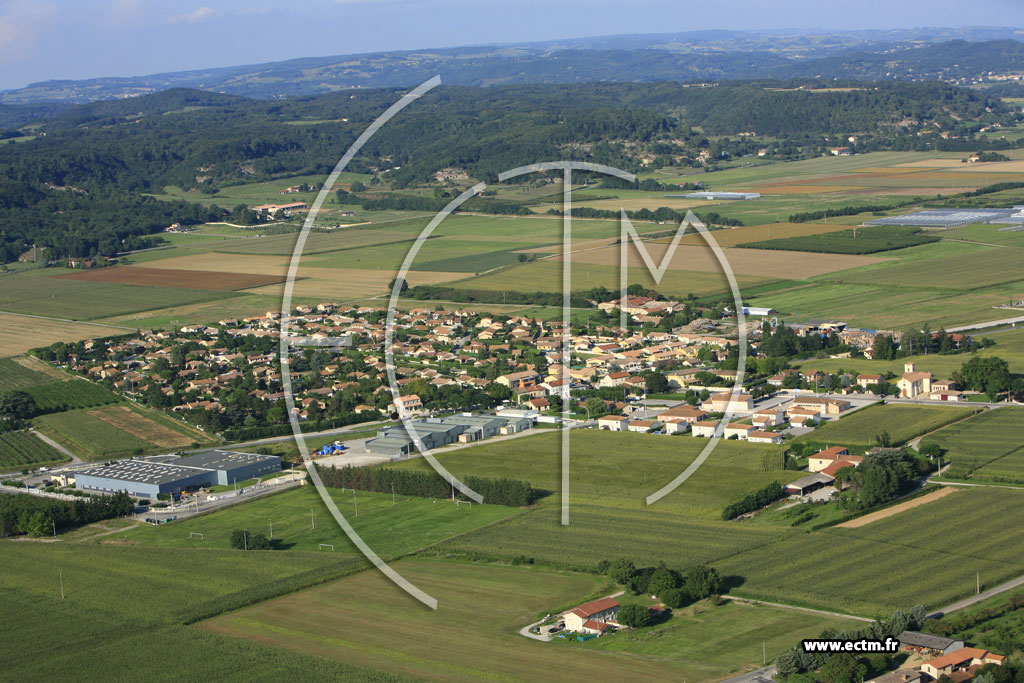 Photo arienne de Granges les Beaumont