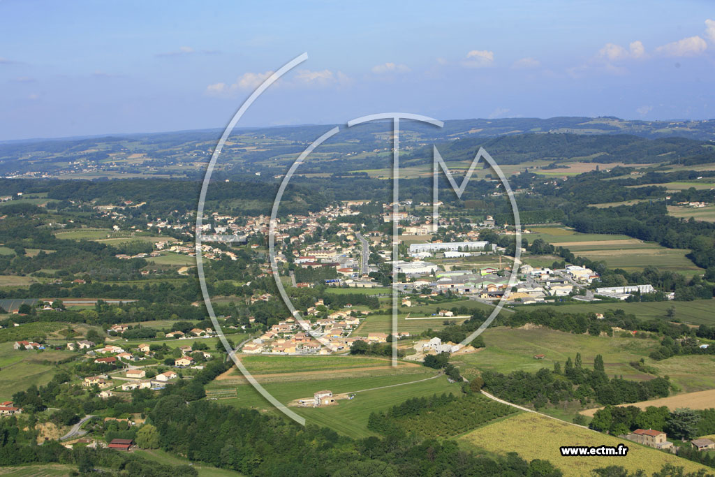 Photo arienne de Saint Donat sur l'Herbasse