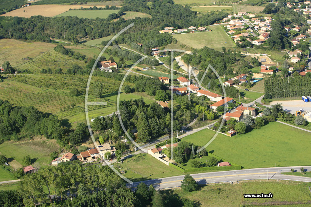 Photo arienne de Saint Donat sur l'Herbasse
