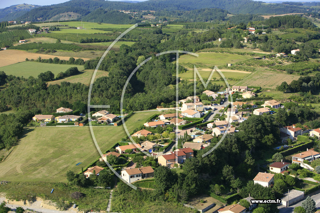 Photo arienne de Saint Donat sur l'Herbasse