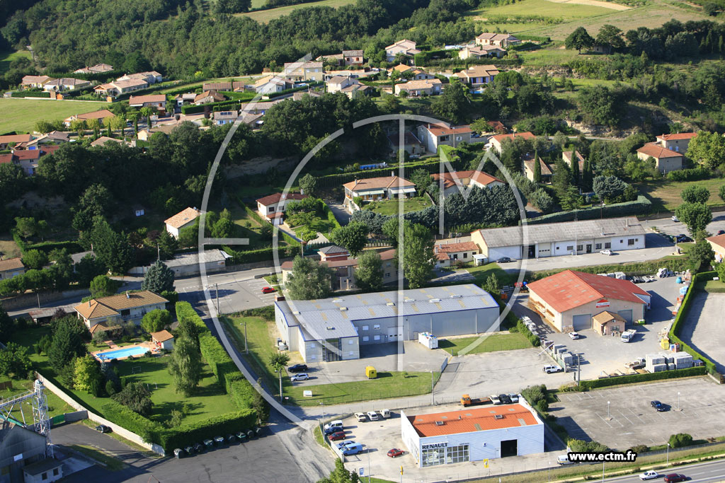 Photo arienne de Saint Donat sur l'Herbasse