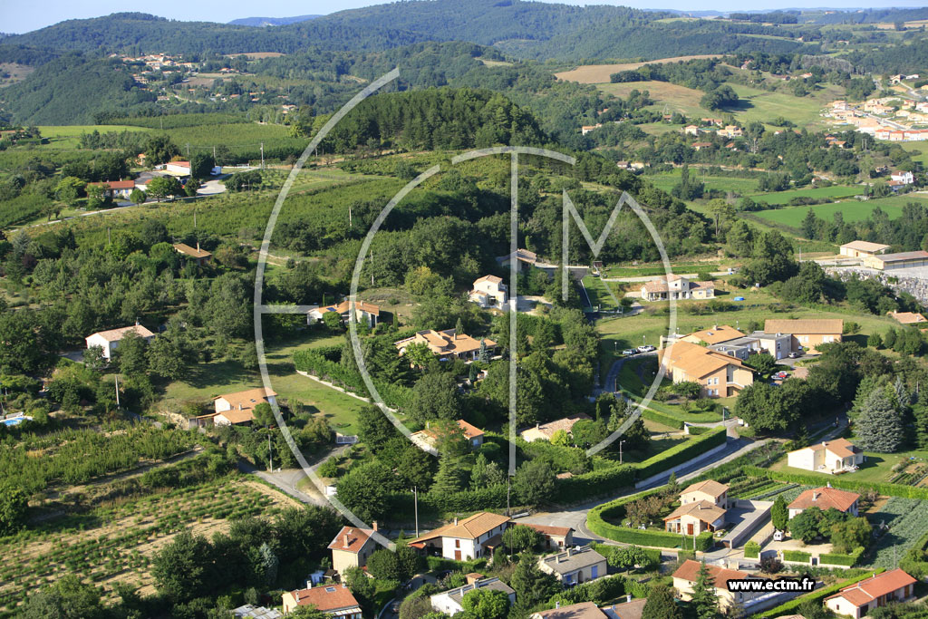 Photo arienne de Saint Donat sur l'Herbasse