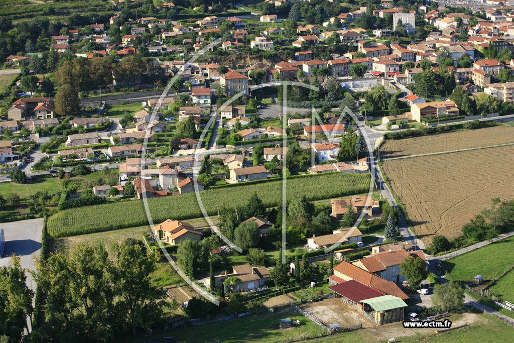 Photo arienne de Saint Donat sur l'Herbasse