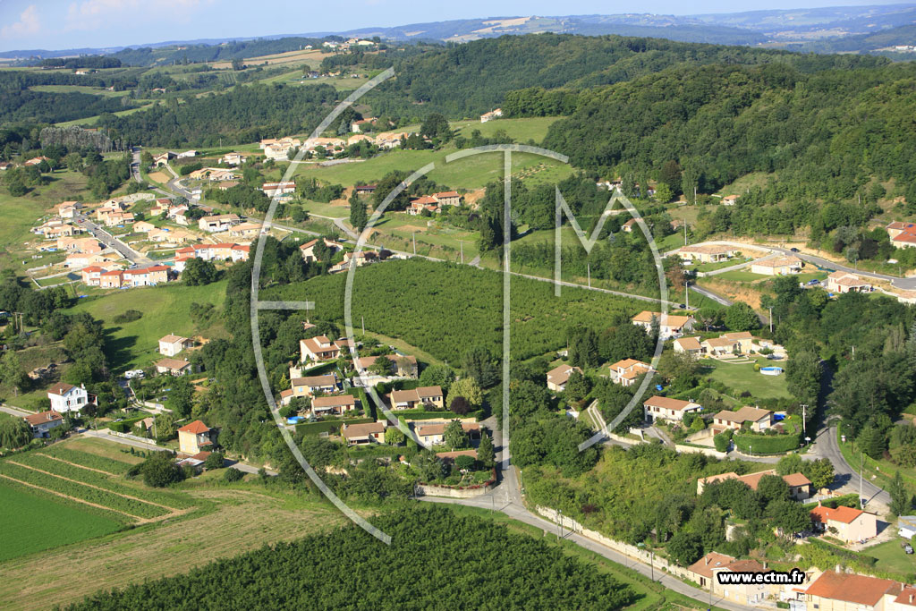 Photo arienne de Saint Donat sur l'Herbasse