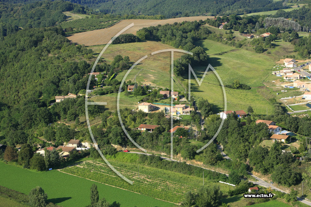 Photo arienne de Saint Donat sur l'Herbasse