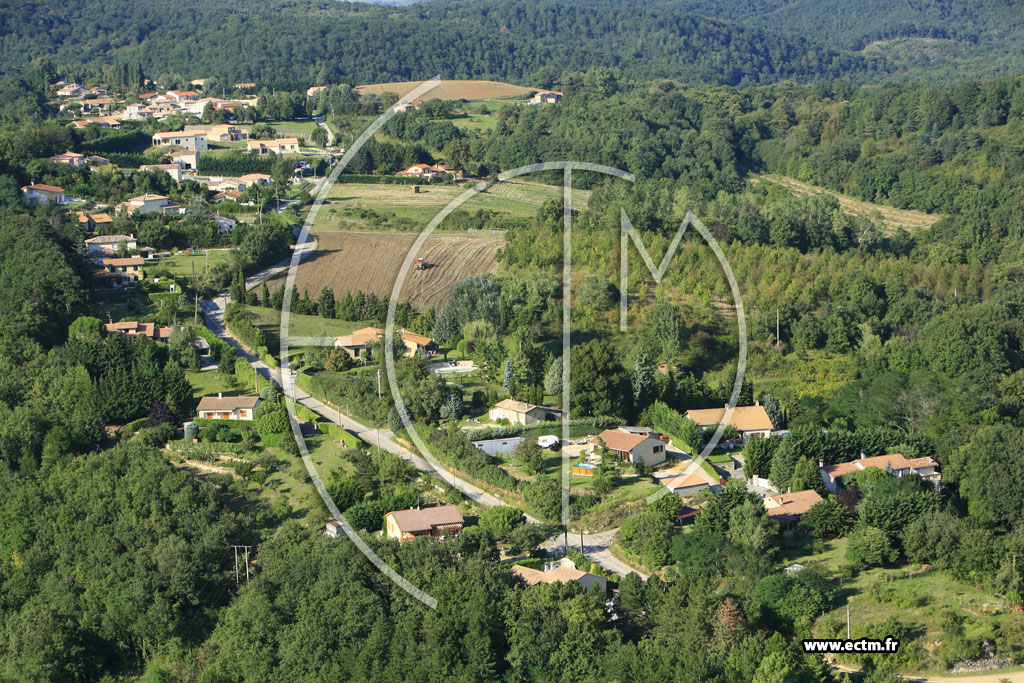 Photo arienne de Saint Donat sur l'Herbasse