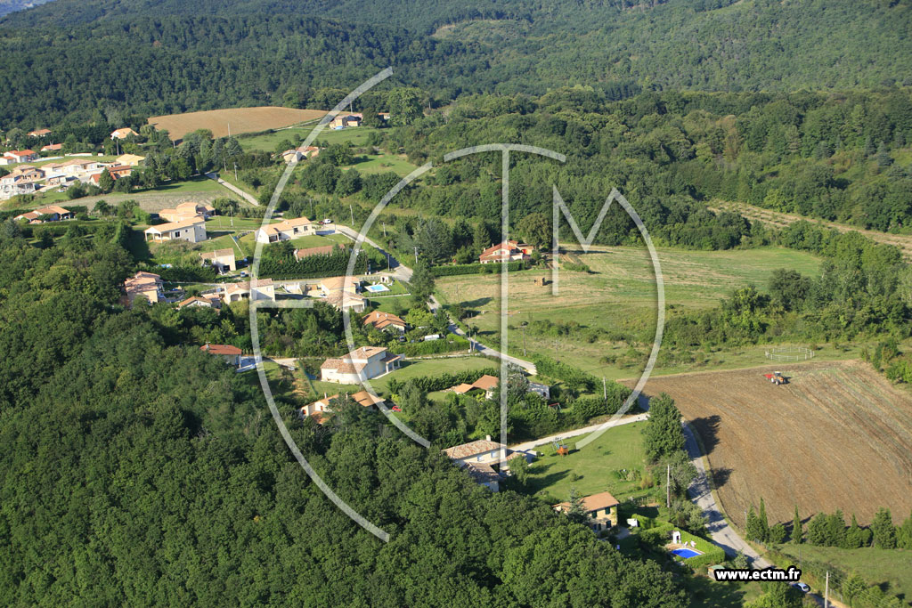 Photo arienne de Saint Donat sur l'Herbasse
