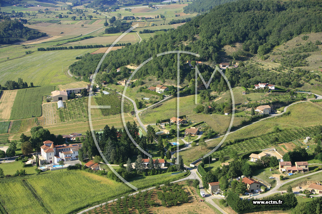 Photo arienne de Saint Donat sur l'Herbasse