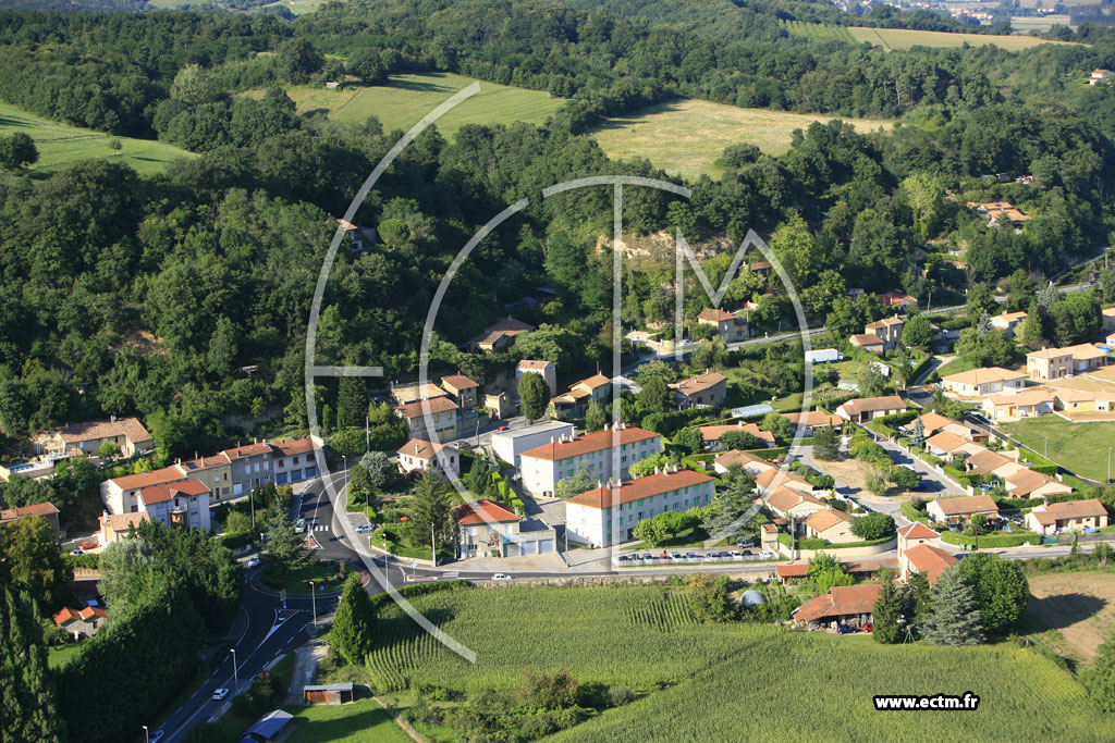 Photo arienne de Saint Donat sur l'Herbasse