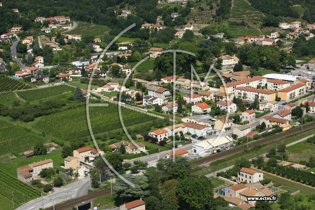 Photo arienne de Saint Jean de Muzols