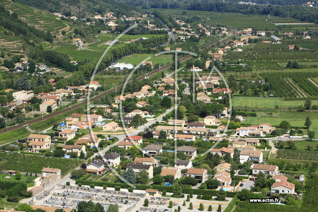 Photo arienne de Saint Jean de Muzols