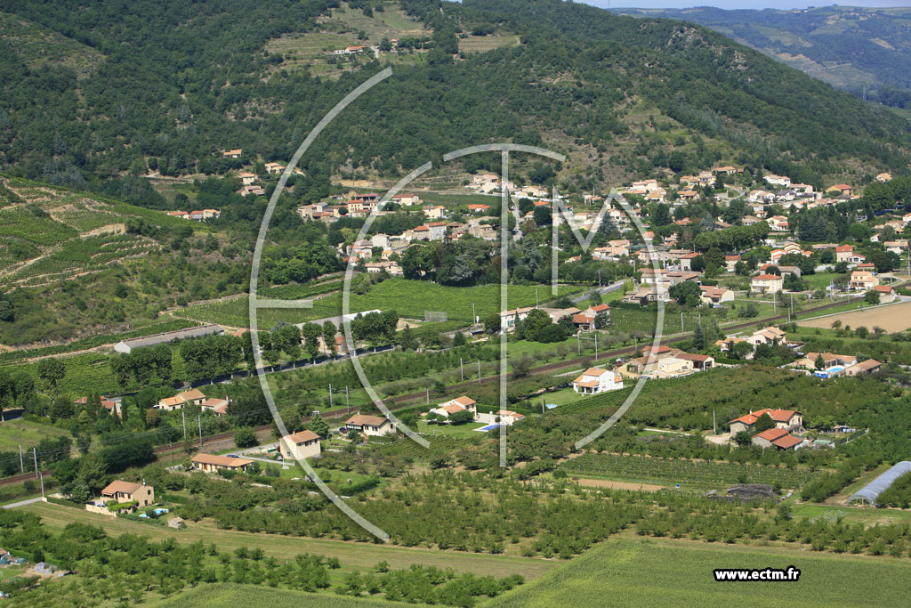 Photo arienne de Saint Jean de Muzols