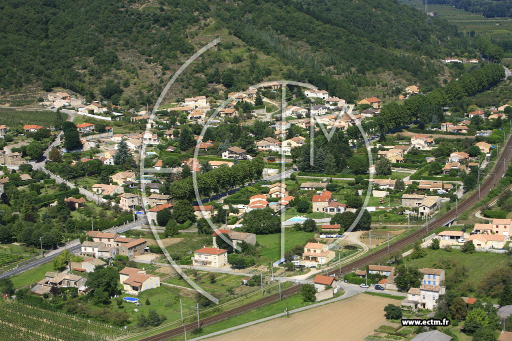 Photo arienne de Saint Jean de Muzols