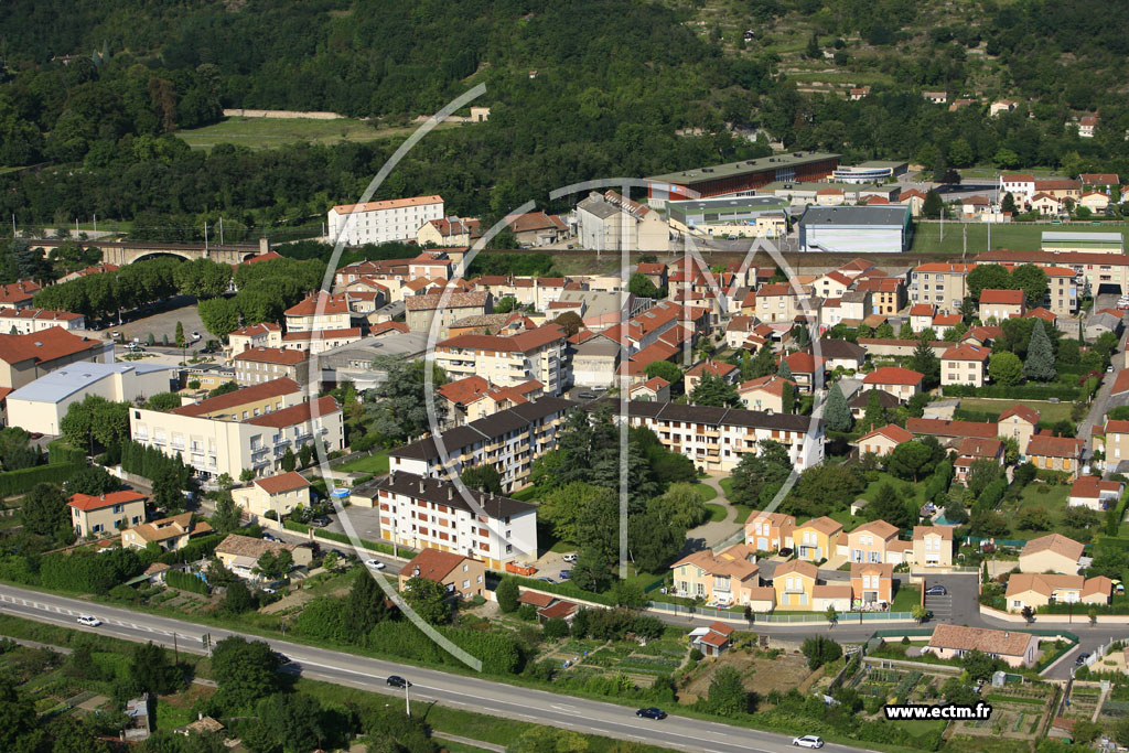 Photo arienne de Saint Vallier