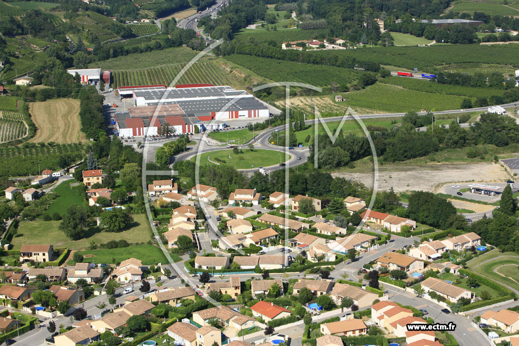 Photo arienne de Tain l'Hermitage