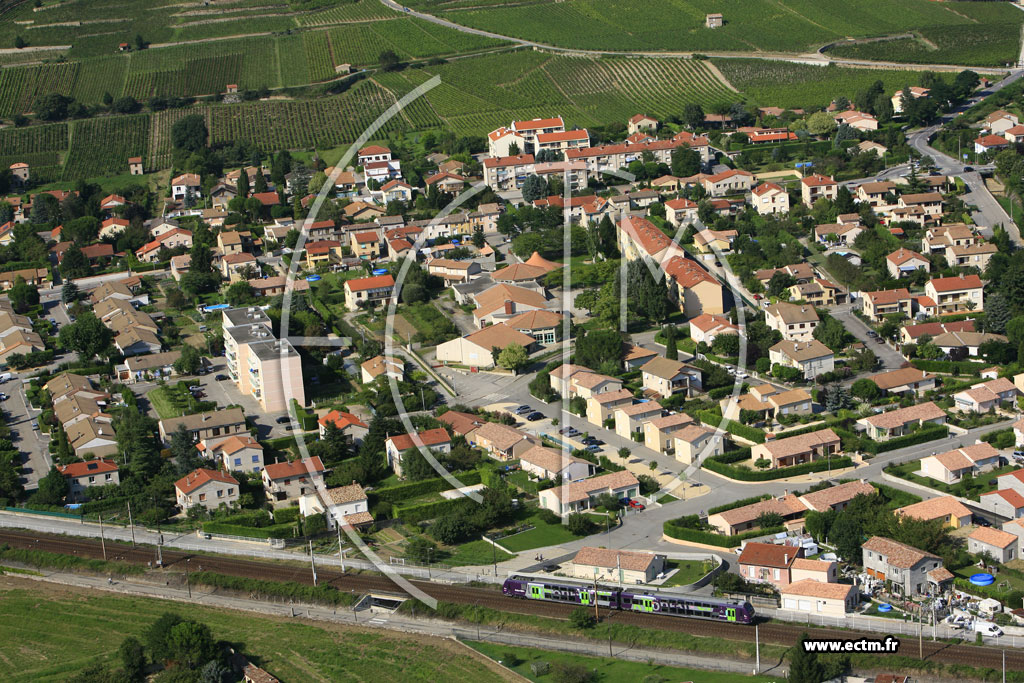 Photo arienne de Tain l'Hermitage