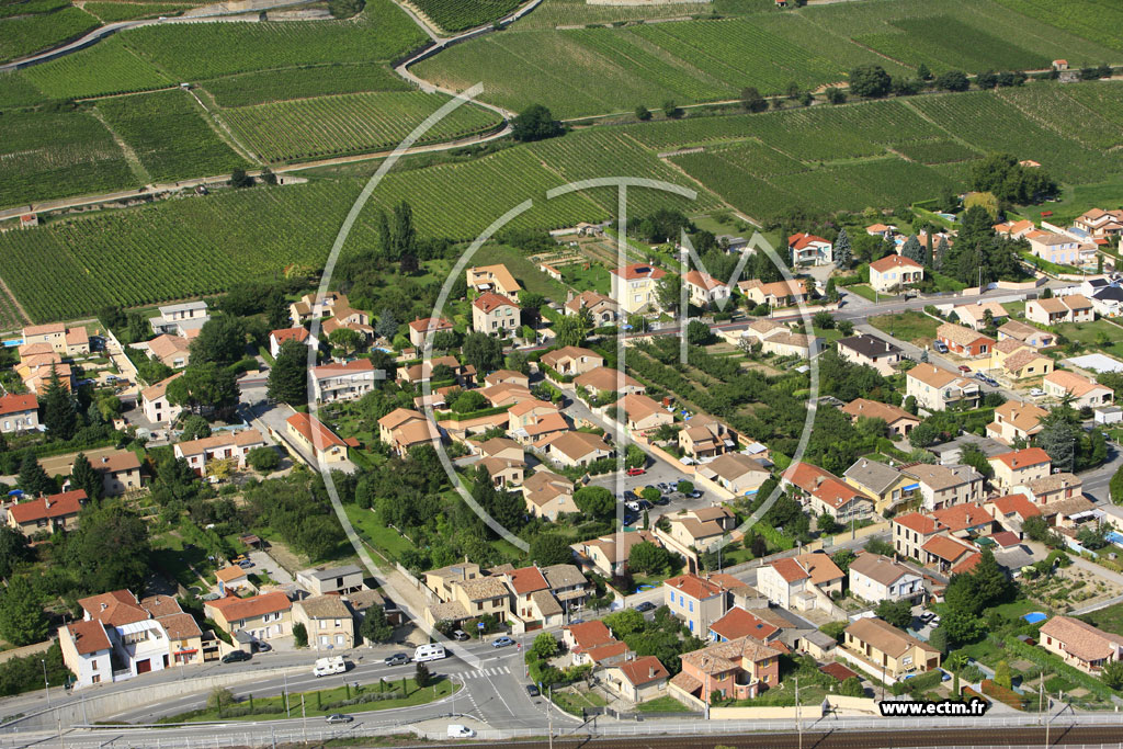 Photo arienne de Tain l'Hermitage