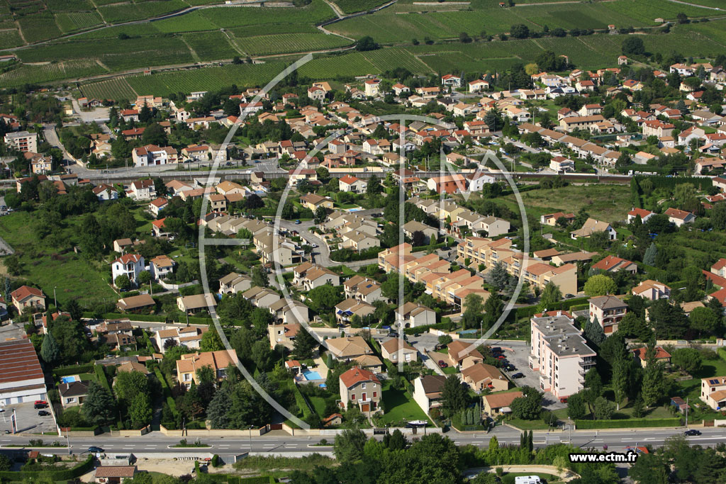Photo arienne de Tain l'Hermitage