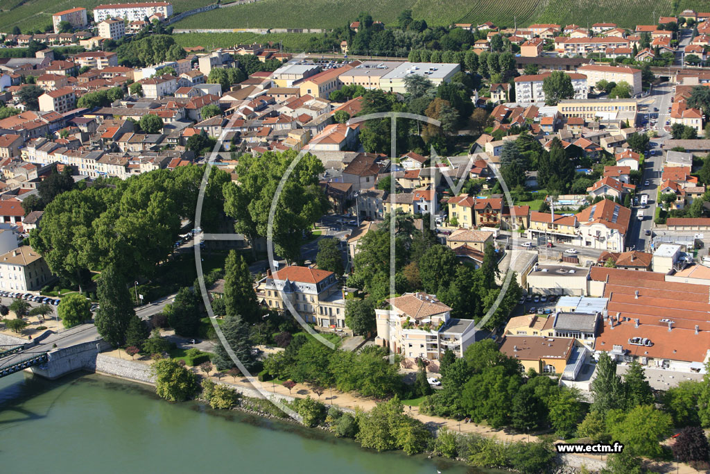 Photo arienne de Tain l'Hermitage