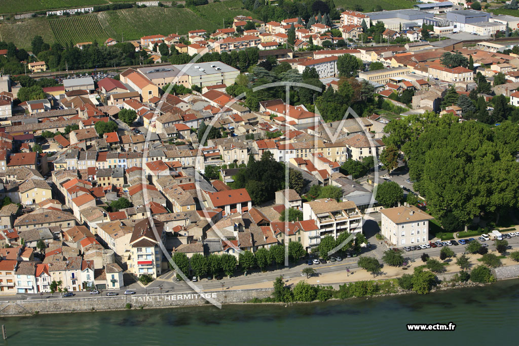 Photo arienne de Tain l'Hermitage