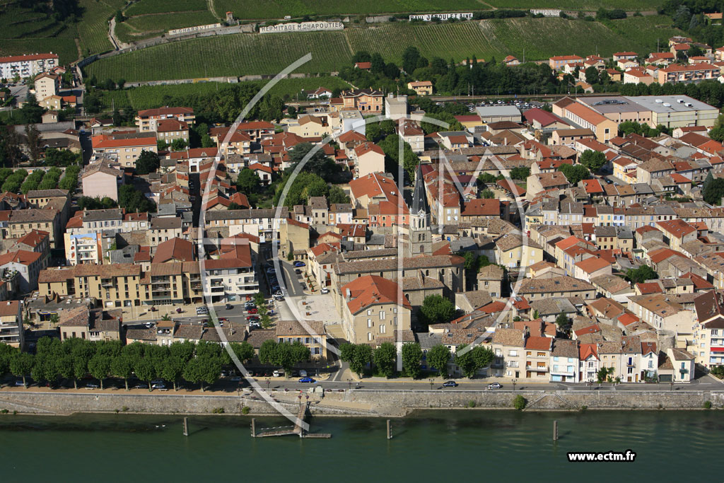 Photo arienne de Tain l'Hermitage