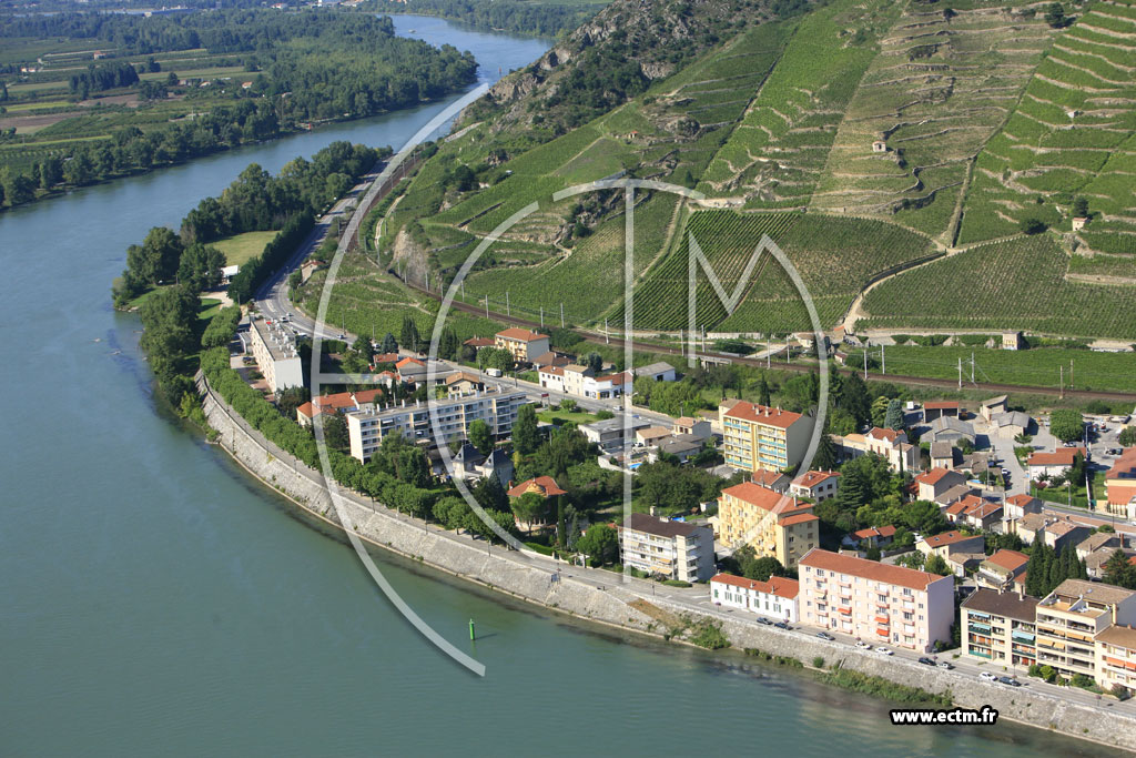 Photo arienne de Tain l'Hermitage