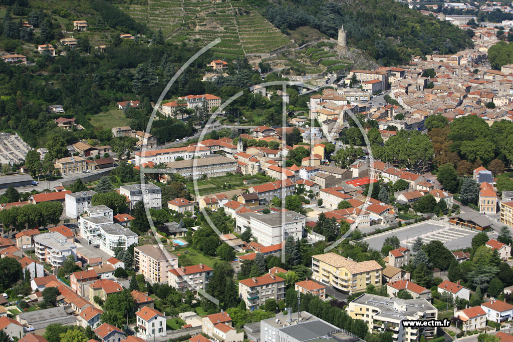 Photo arienne de Tournon sur Rhne