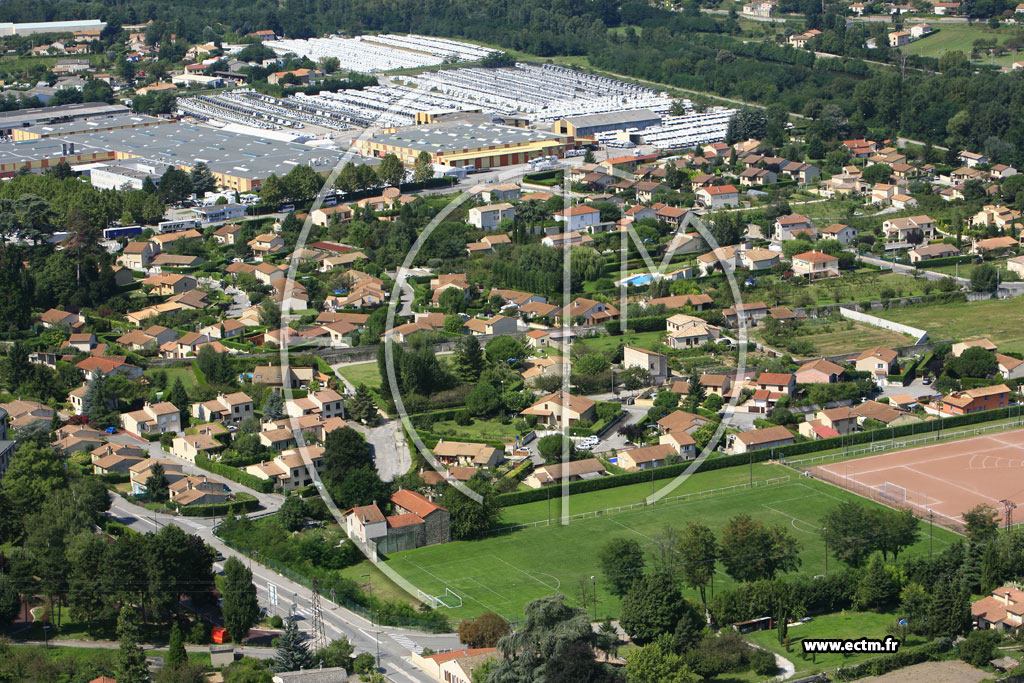 Photo arienne de Tournon sur Rhne