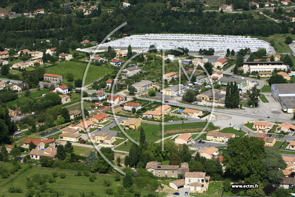 Photo arienne de Tournon sur Rhne