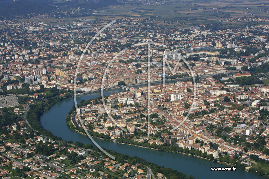 Photo arienne de Bourg de Peage