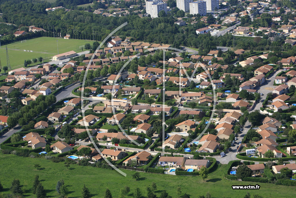 Photo arienne de Bourg de Peage (les Bayannins)