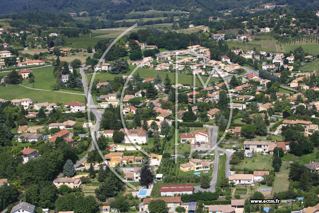 Photo arienne de Genissieux