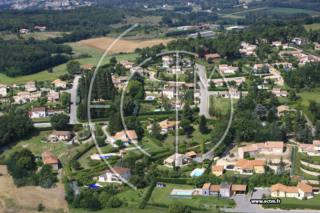 Photo arienne de Genissieux
