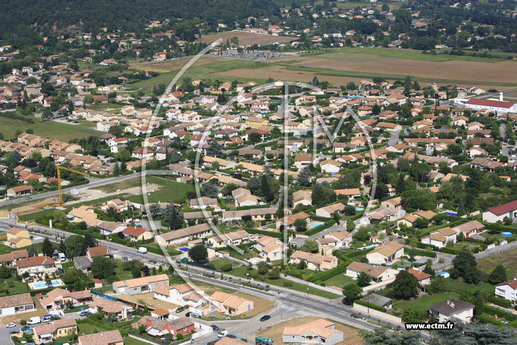 Photo arienne de Mours Saint Eusebe