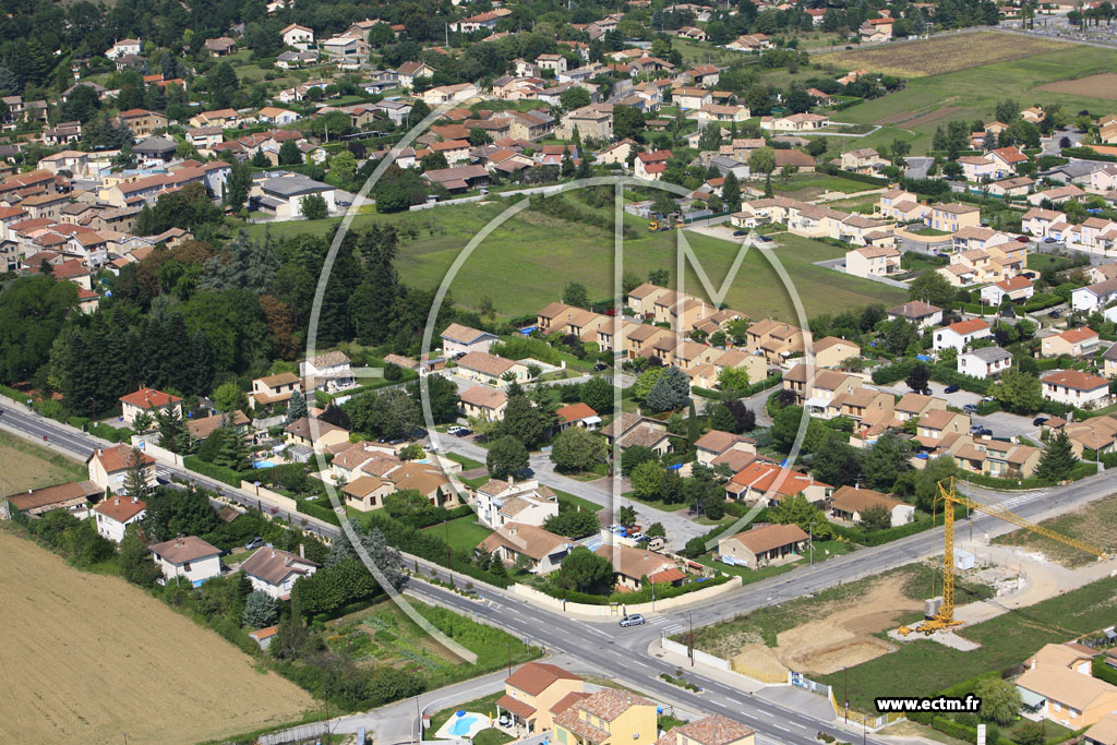 Photo arienne de Mours Saint Eusebe